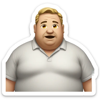 A fat man sticker