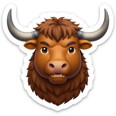 High resolution of An ox sticker