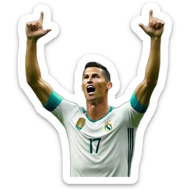 Cr7 celebration  sticker