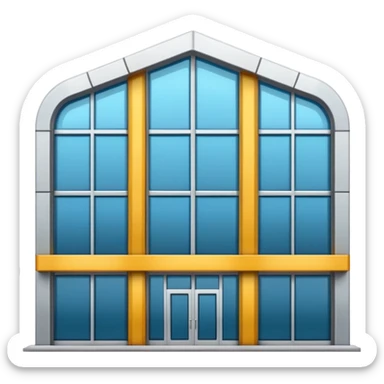 facade of a company sticker