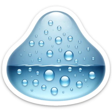 a close-up of a glass surface covered with small water droplets and light fog, as if from steam or humidity — some droplets sliding down slowly — soft reflections and blurred transparency give a realistic misty look — clean, glossy design with gentle lighting sticker