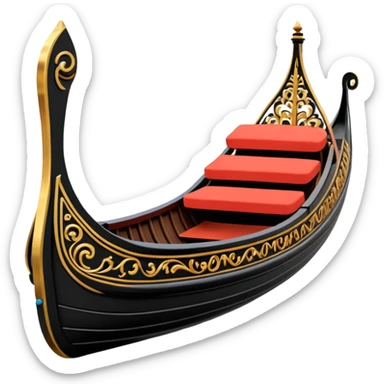 venice gondola sticker