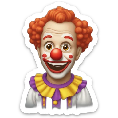Clown grisou sticker