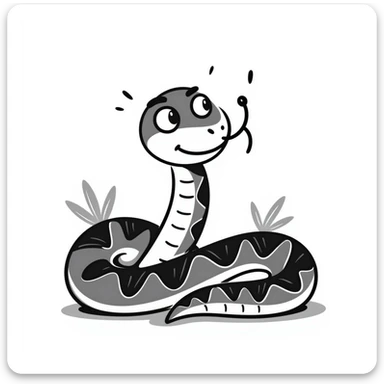 Snake sticker