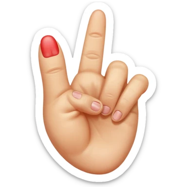 Foot flipping a middle finger sticker