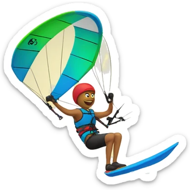 Kiteboarder sticker