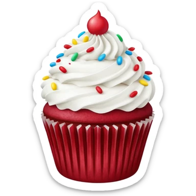 Red velvet cupcake  sticker