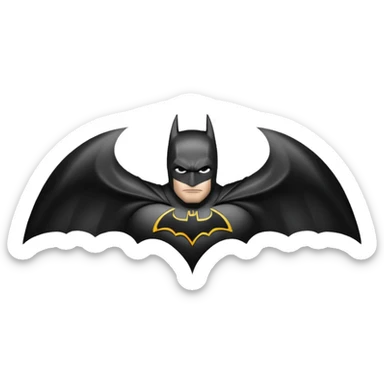 Batman logo Full black sticker