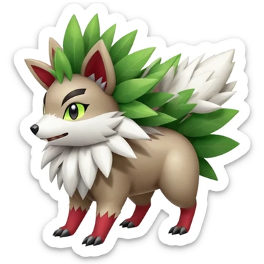 Shiny Zigzagoon-Shaymin-hybrid, full body sticker