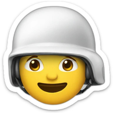 Homem com capacete sticker