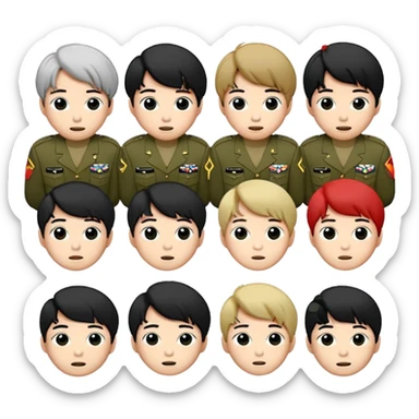 Puedes crear unos emoticonos de la banda de kpop BTS de su logo y el de Army sticker