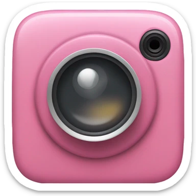 Camara rosa sticker