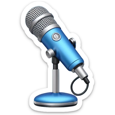blue podcast sticker