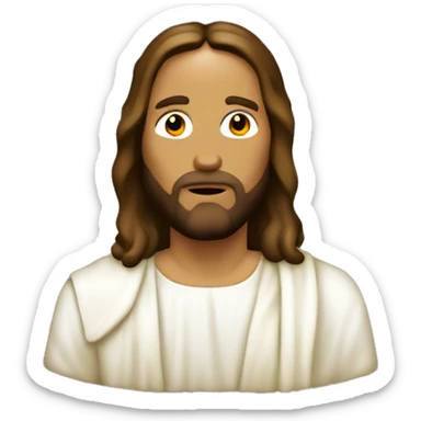 Y2k jesus crossed  sticker