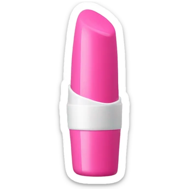 Pink lip balm with with screw top sticker