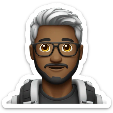 a cool guy with iPhone 11 Pro Max sticker