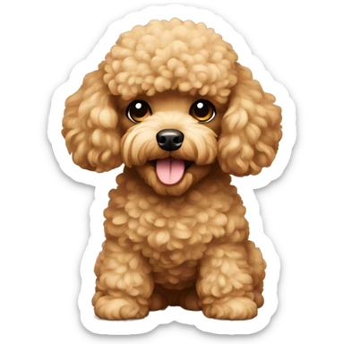 Toy poodle sticker