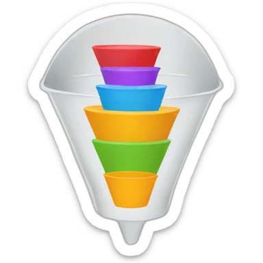 marketing funnel sticker