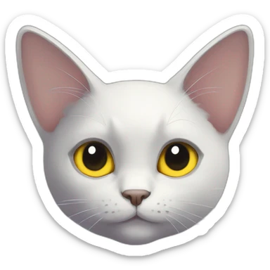 Black cat look lile pikachu sticker
