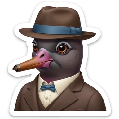 Pigeon is a drug lord , cigar sticker