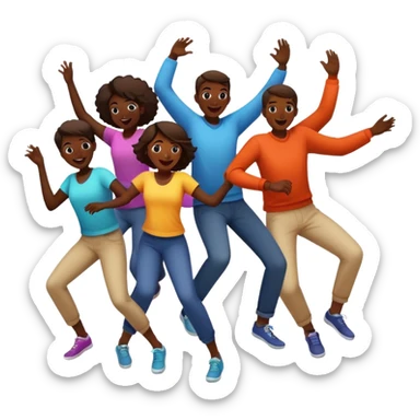 a los saltos como renga en tiroteo sticker