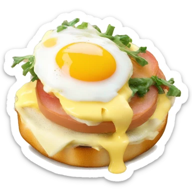 egg benedict  sticker