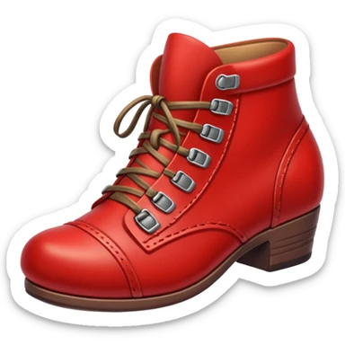 red shoe sticker
