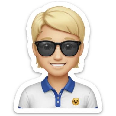 Make me a preppy aesthetic emoji sticker