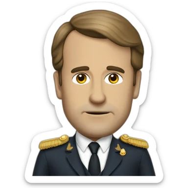 macron dictator sticker