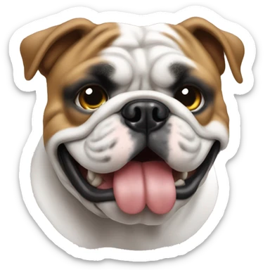 english bulldog error site sticker