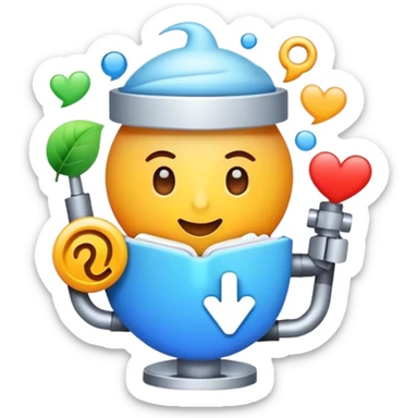 social media content factory sticker