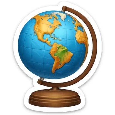 Geography sticker