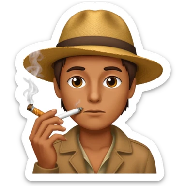 smoking blunt sticker