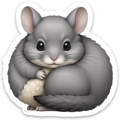 chinchilla chillin sticker
