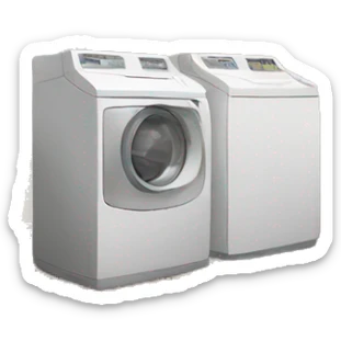 colouring book with a picture of a laundry room  sticker