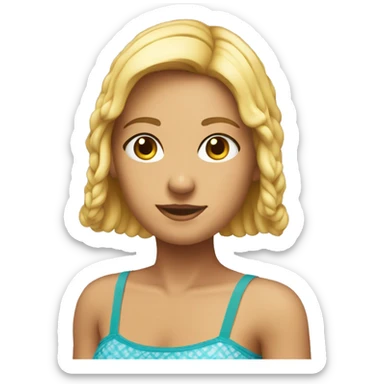 Girl swuimsuit joypixel 8 style sticker
