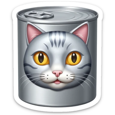 create a can of catfood emoji sticker