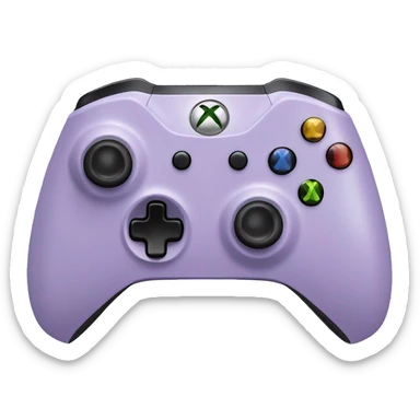 Pastel purple Xbox controller sticker
