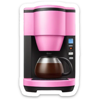 Pink coffee maker  sticker