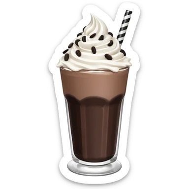 oreo milkshake in a glass sticker