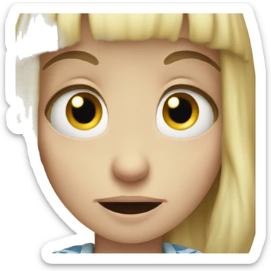 Alice In Wonderland crying  sticker