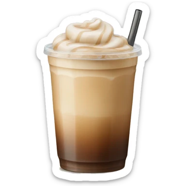 iced coffee beige sticker