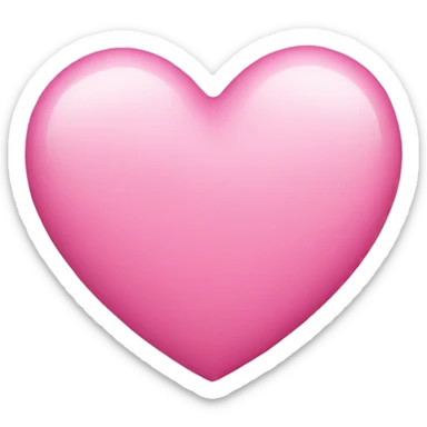 Pink heart sticker
