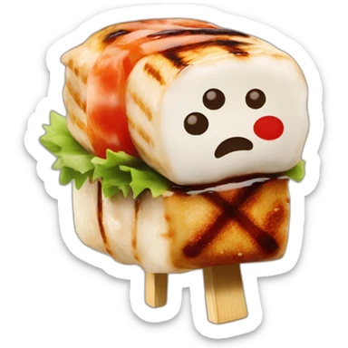 Brochette yakitori sticker