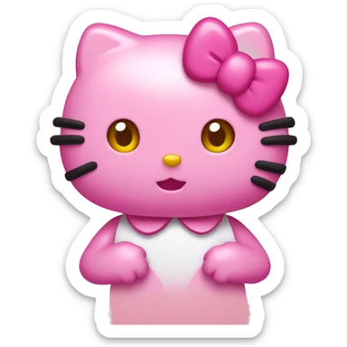 Hello kitty pink sticker
