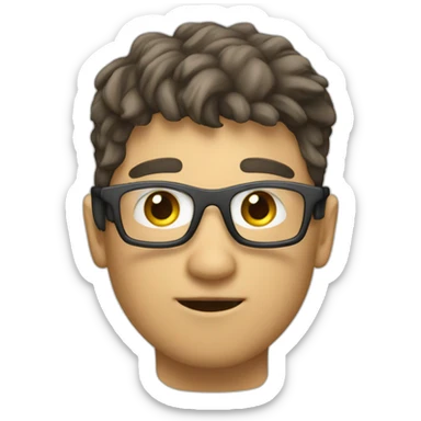 a techie person trying to be nice with others sticker