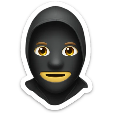 burglar with a mask sticker