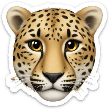 Leopar heart sticker