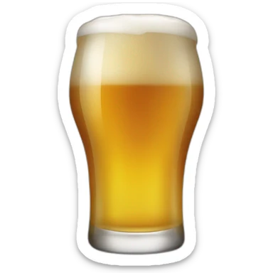 Maccron drink beer sticker