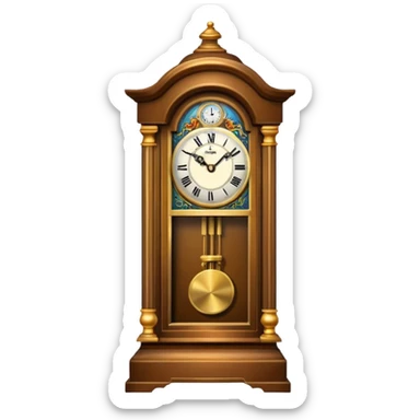 grandfather clock sticker
